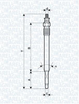 Glühkerze Magneti marelli 062900013304