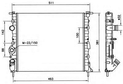 Renault 77 00 836 301 Radiator, engine cooling 7700836301: Buy near me at 2407.PL in Poland at an Affordable price!