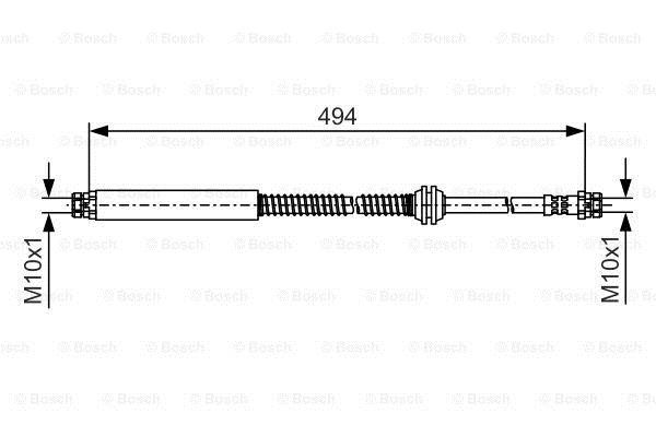 Bosch Brake Hose – price 63 PLN