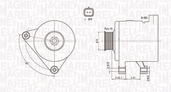 063731498010 Magneti marelli Alternator