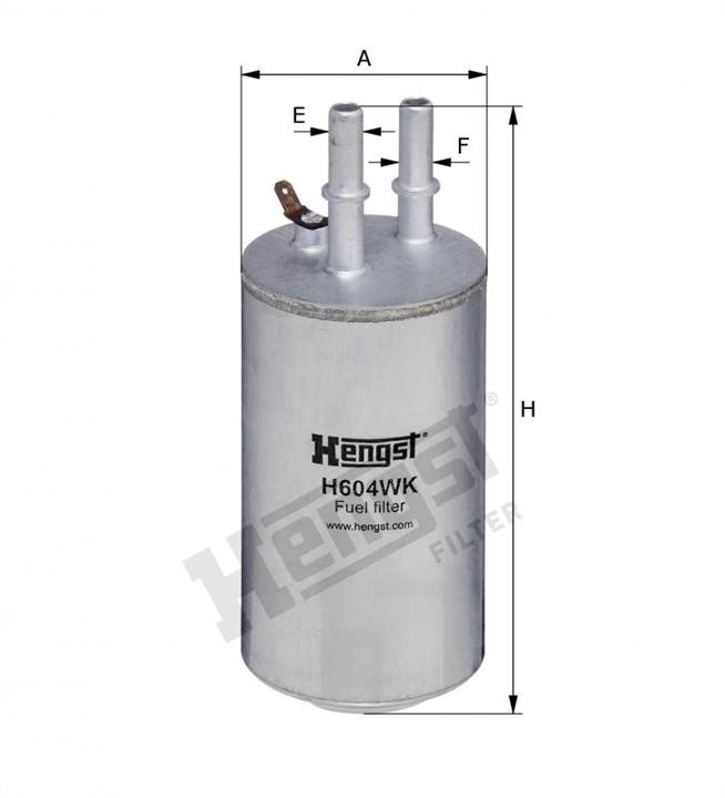 Hengst H604WK Fuel filter H604WK: Buy near me in Poland at 2407.PL - Good price!