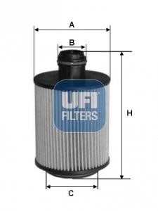 Ufi 25.160.00 Oil Filter 2516000: Buy near me in Poland at 2407.PL - Good price!