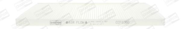 Champion CCF0360 Filter, interior air CCF0360: Buy near me in Poland at 2407.PL - Good price!