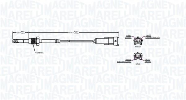 172000223010 Magneti Marelli Abgastemperatursensor