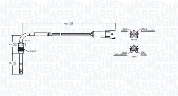 172000131010 Magneti marelli Czujnik temperatury spalin