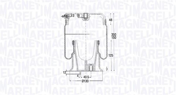 030607020185 Magneti Marelli Federbalg, luftfederung