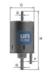 Ufi 31.861.00 Fuel filter 3186100: Buy near me in Poland at 2407.PL - Good price!