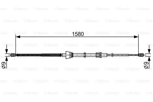 Handbremsseil Bosch 1 987 482 446