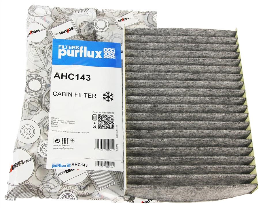 Cabin filter with activated carbon Purflux AHC143