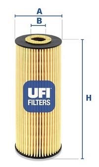 Ufi 25.162.00 Oil Filter 2516200: Buy near me in Poland at 2407.PL - Good price!