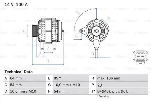 Alternator Bosch 0 986 083 420