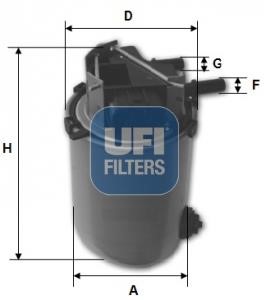Ufi 24.095.00 Fuel filter 2409500: Buy near me at 2407.PL in Poland at an Affordable price!
