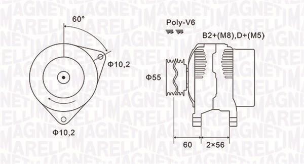 Magneti marelli 063731577010 Alternator 063731577010: Buy near me in Poland at 2407.PL - Good price!