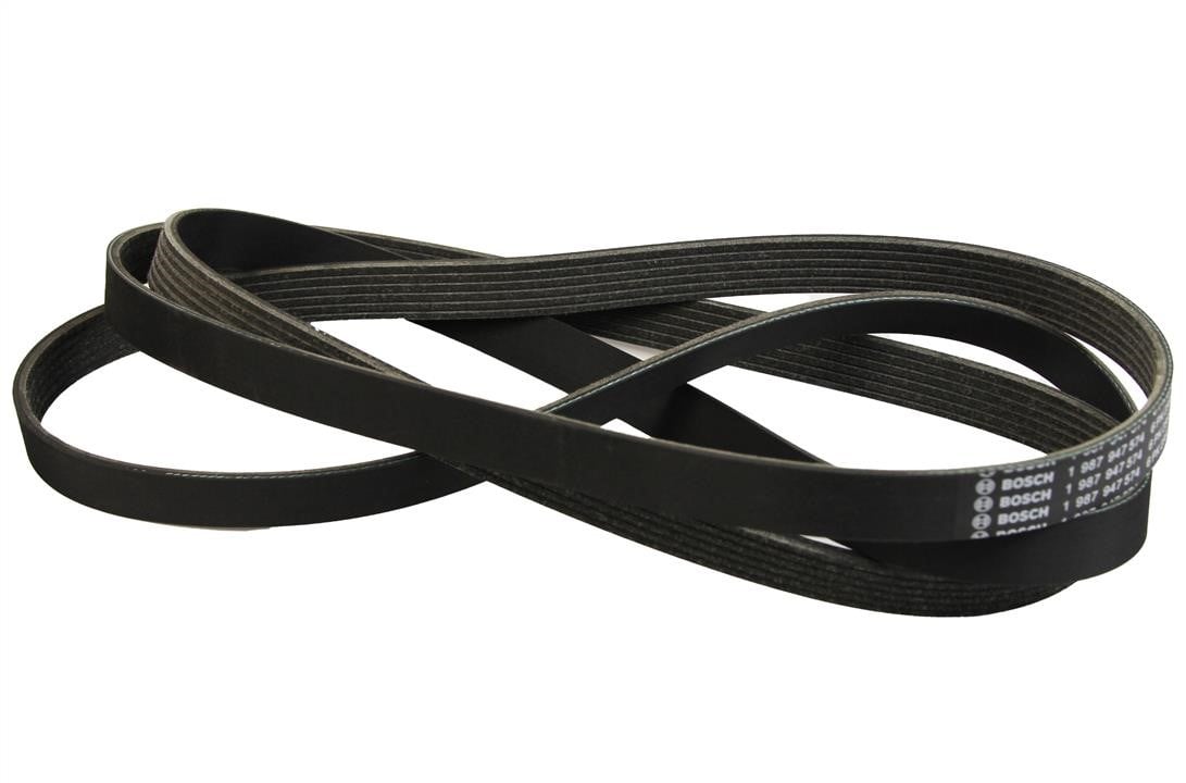 Aux belt Citroen C-Crosser: 1987947574 Bosch Poly-V belt 6PK2565