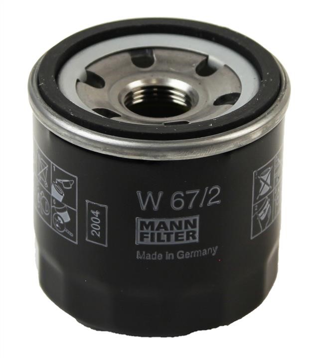 Mann-Filter W 67/2 Oil Filter W672: Buy near me in Poland at 2407.PL - Good price!