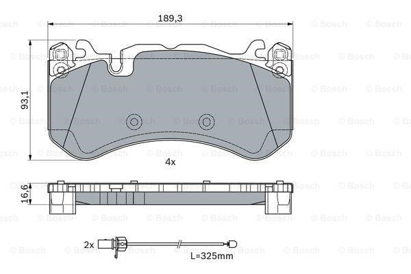 Bosch Bremsbelagsatz – Preis 366 PLN