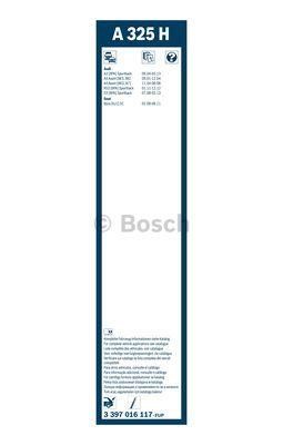 Bosch Щітка склоочисника задня безкаркасна 325 мм (13&quot;) – ціна 40 PLN