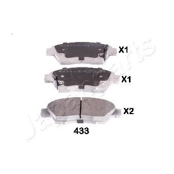 Japanparts PA-433AF Klocki hamulcowe, zestaw PA433AF: Dobra cena w Polsce na 2407.PL - Kup Teraz!