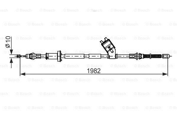 Bosch Handbrake cable – price [object Object] PLN