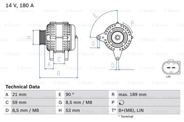 Generator Bosch 0 986 084 130