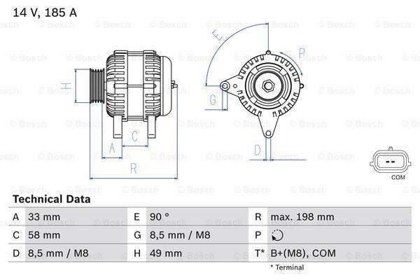 Generator Bosch 0 986 083 560