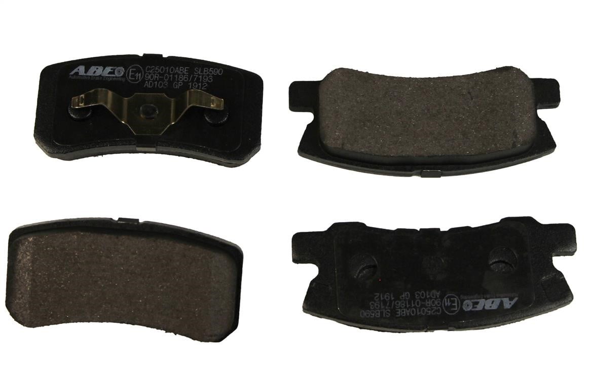 Brake pad Mitsubishi Space Wagon: C25010ABE ABE Rear brake pad set
