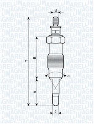 Magneti marelli 062582804304 Glow plug 062582804304: Buy near me at 2407.PL in Poland at an Affordable price!