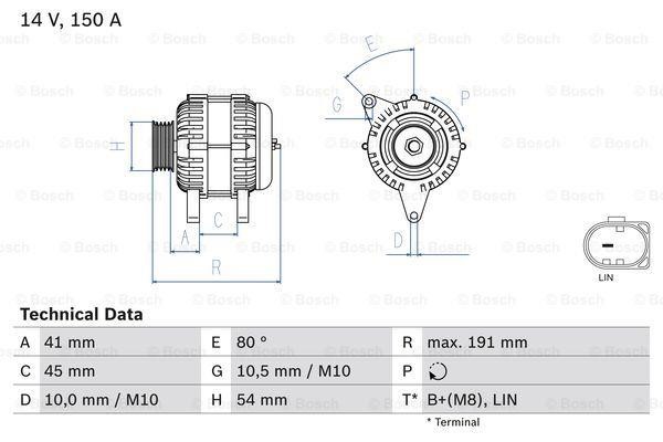 Generator Bosch 0 986 083 620