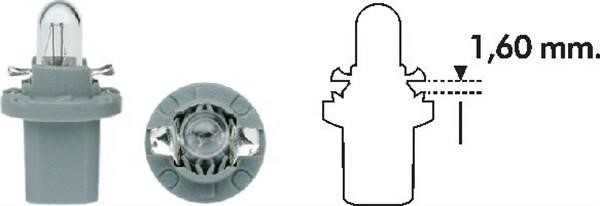 Dashboard bulb T5 24V 1,2W Magneti marelli 003724100000