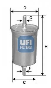 Ufi 31.941.00 Fuel filter 3194100: Buy near me in Poland at 2407.PL - Good price!
