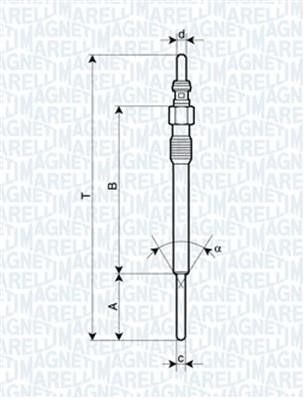 Glow plug Magneti marelli 062900090304