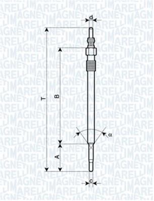 Glühkerze Magneti marelli 062900030304