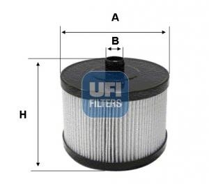 2612300 Ufi Filtr paliwa