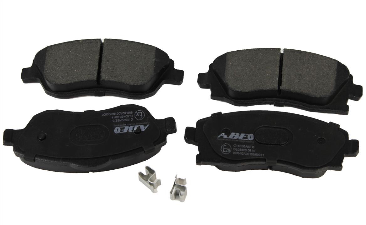 ABE C1X020ABE Front disc brake pads, set C1X020ABE: Buy near me in Poland at 2407.PL - Good price!