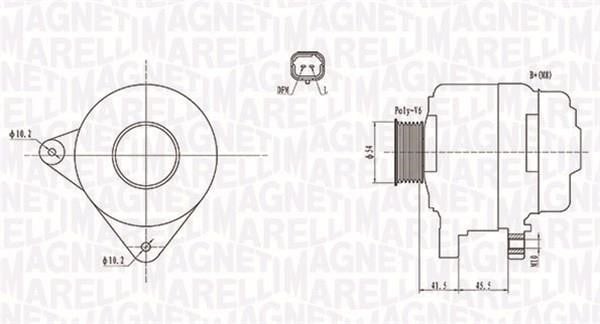 063732008010 Magneti marelli Alternator