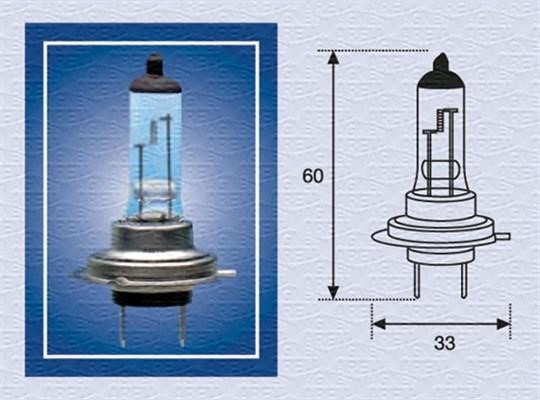 Halogenlampe 24V H7 70W Magneti marelli 002558100000