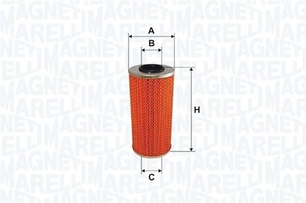 Ölfilter für Auto Mercedes Sprinter: 153071760725 Magneti Marelli Ölfilter