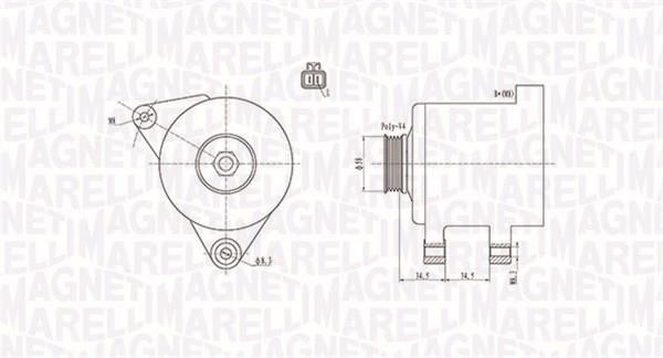 Magneti marelli 063731789010 Генератор 063731789010: Приваблива ціна - Купити у Польщі на 2407.PL!