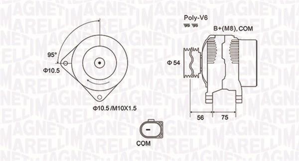063731904010 Magneti marelli Генератор