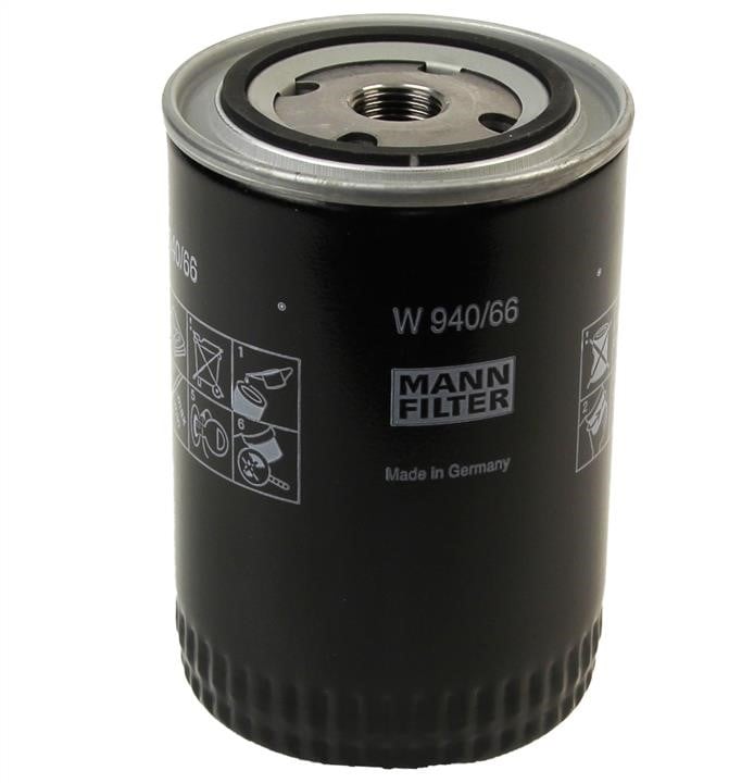 Mann-Filter W 940/66 Oil Filter W94066: Buy near me in Poland at 2407.PL - Good price!