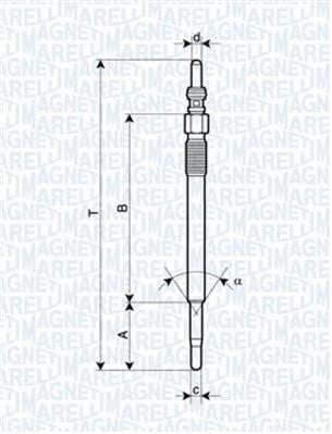 Glow plug Magneti marelli 062900048304