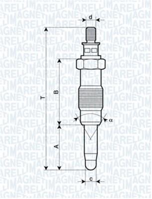 Magneti marelli 062583003304 Glow plug 062583003304: Buy near me at 2407.PL in Poland at an Affordable price!