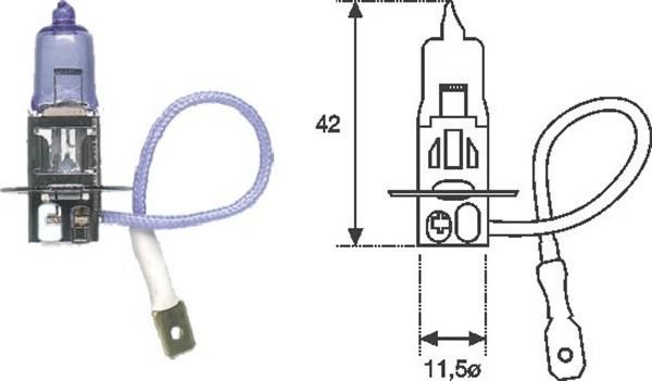 Halogen lamp 12V H3 55W Magneti marelli 002553100000