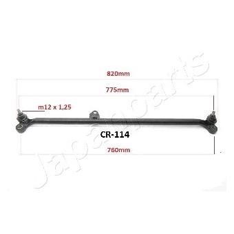 Japanparts CR-114 Inner Tie Rod CR114: Buy near me in Poland at 2407.PL - Good price!