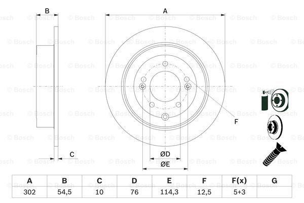 Bosch Bremsscheibe – Preis 185 PLN