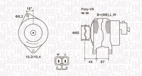 063731526010 Magneti Marelli Generator