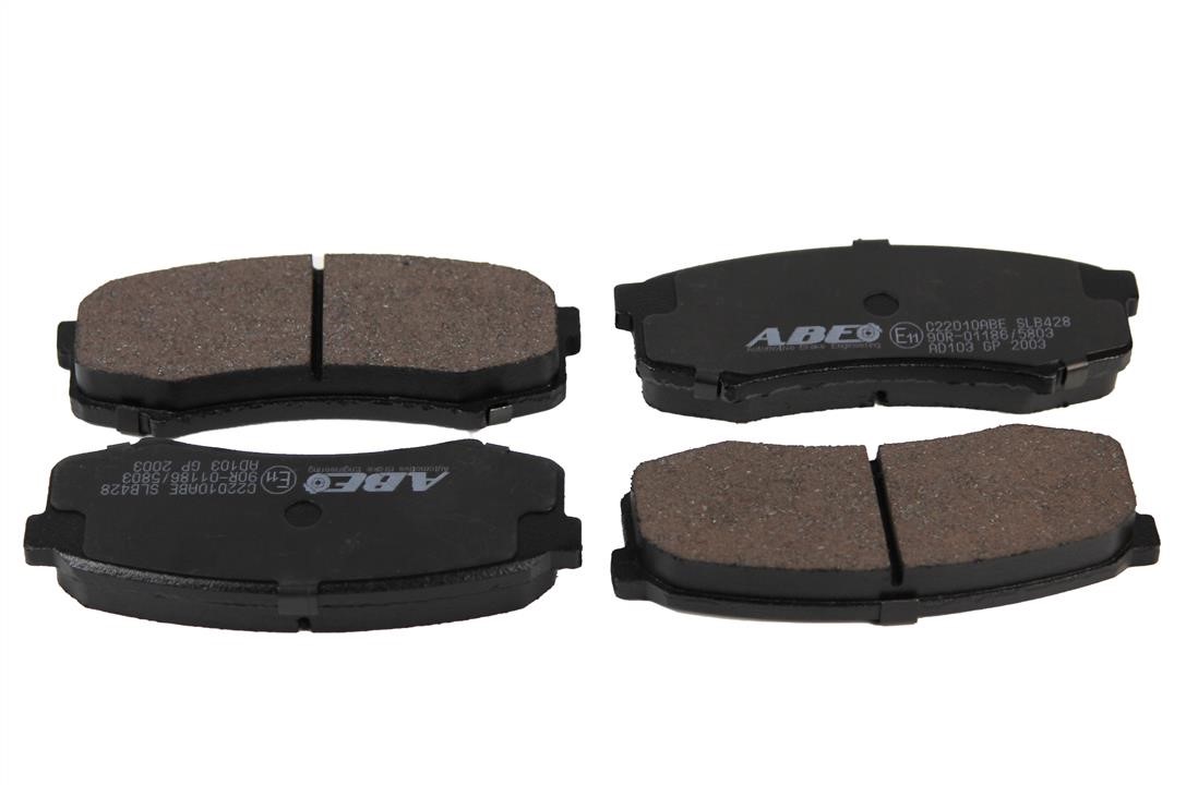 ABE C22010ABE Rear disc brake pads, set C22010ABE: Buy near me at 2407.PL in Poland at an Affordable price!