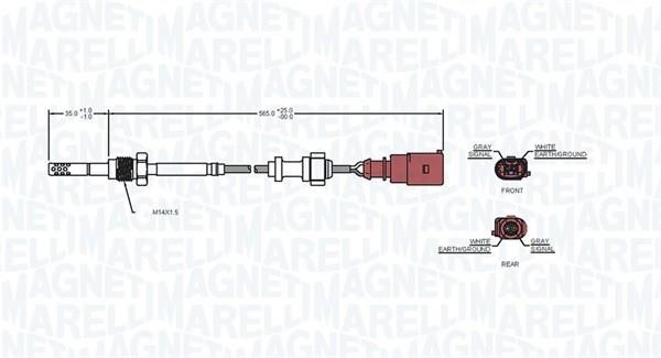 172000015010 Magneti marelli Exhaust gas temperature sensor