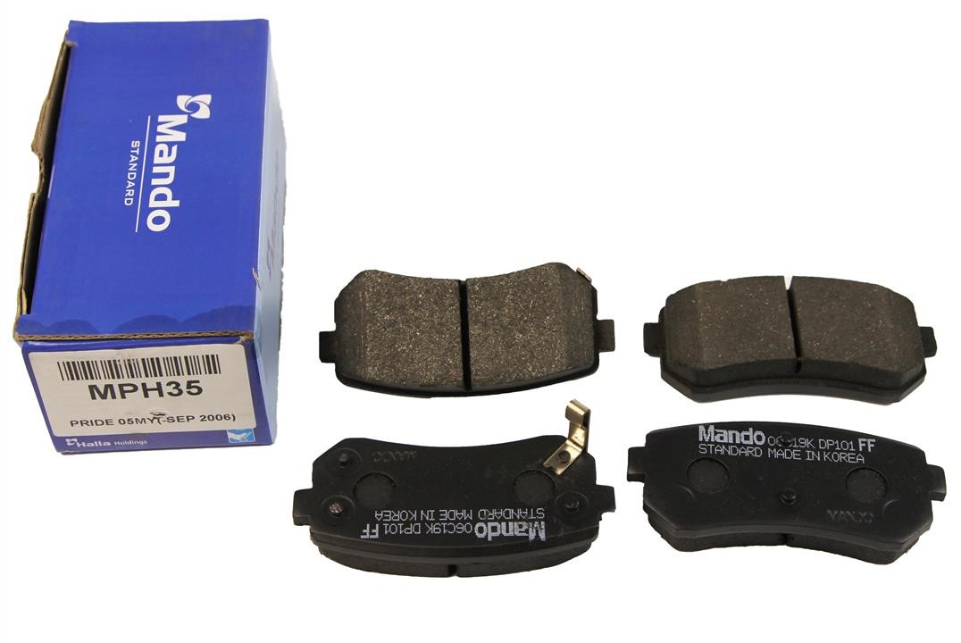 Bremsbelagsatz hinten Mando MPH35