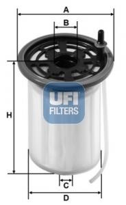 2607900 Ufi Filtr paliwa